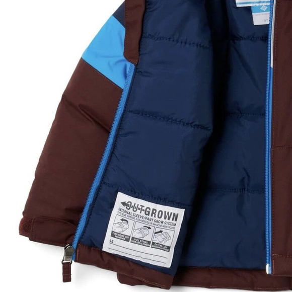 Columbia Youth Boys Lightning Lift II Jacket, Navy Blue Maroon Kids Small - Picture 6 of 6